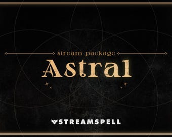 Astral Astrology Stream Package, Animated Twitch Overlay (Digital Download)