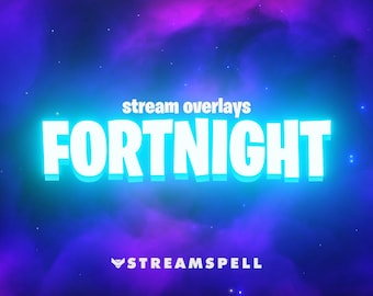 FORTNIGHT! Animated Battle Royale Stream Overlay – Twitch Package for OBS & Streamlabs