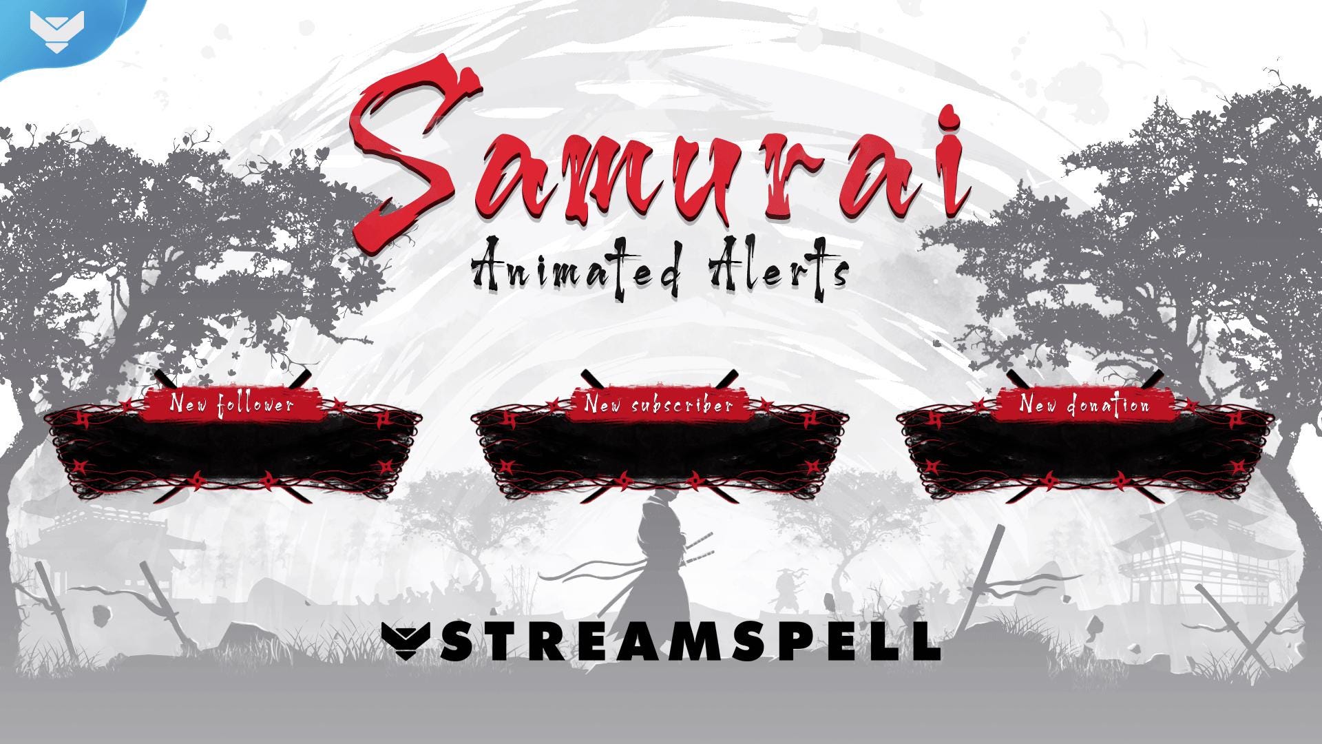 Samurai Stream Package: Animated Twitch Overlay & Alerts - Etsy