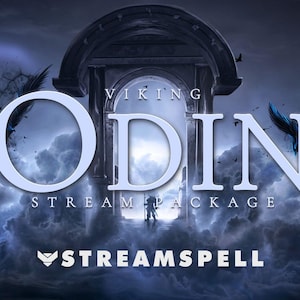 Pacote Viking Odin Stream para OBS e Streamlabs - Sobreposição de webcam, alertas, painéis para Twitch, YouTube, Facebook, Kick