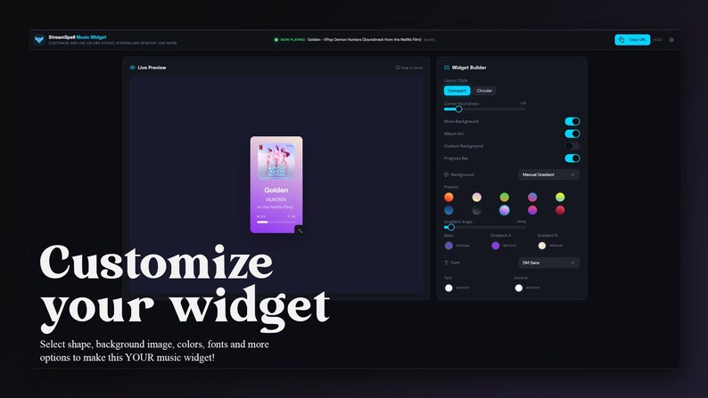 Streamspell Spotify Widget for OBS Studio, Streamelements, Streamlabs ...