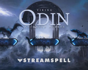 Alertas de transmissão do Viking Odin: alertas animados do Twitch com som (guia em PDF incluído)