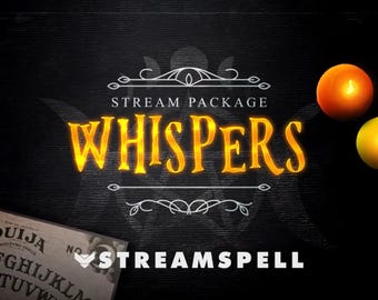 Horror Ouija Animated Stream Package: Twitch Overlays, Alerts, Screens