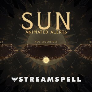 Sun and Moon Animated Stream Widgets: Twitch, Youtube, Facebook - Etsy