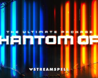 Pack d'animations Phantom Ops | Superpositions FPS tactiques COD, alertes, transition, panneaux, écrans