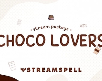 Chocolate Stream Package | Animated Twitch Overlays, Alerts & Scenes