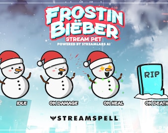 Snowman Stream Pet for Streamlabs Desktop