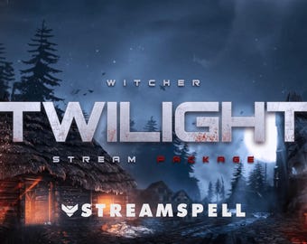 Witcher Animated Twitch Stream Package: RPG Overlays, Alerts, Transitions