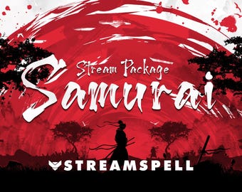 Pack Samurai Stream : superposition animée de Twitch et alertes