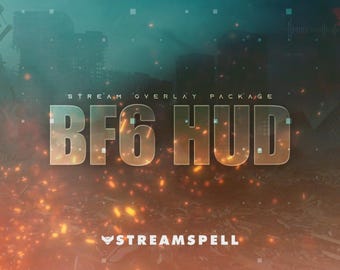 BF6 HUD Stream Overlay Package: Tactical FPS Stream (OBS, Streamlabs)