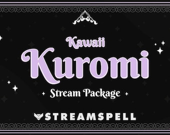 Purple Kawaii Kuromi Stream Package | Animated Overlays, Alerts