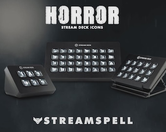 Horror Stream Deck Icons: Halloween Dark Icon Pack (400 Icons)