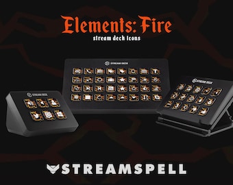 Animated Fire Stream Deck Icons: 400 Element Pack (Digital Download)