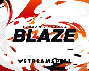 Pokémon Blaze Stream Overlay Package, Dual Output, Alerts, Transition