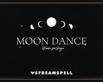 Pacote de transmissão Moon Dance: sobreposições, alertas e painéis do Twitch