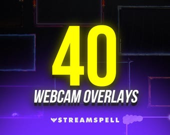 40 sobreposições animadas de webcam: temas para Twitch, neon e anime (PDF)