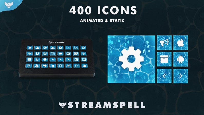 Elements: Water Stream Deck Icons - Etsy