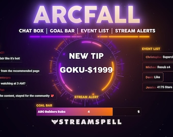 Arc Raiders Neon Sci-Fi Twitch Overlay – Animated HUD Alerts