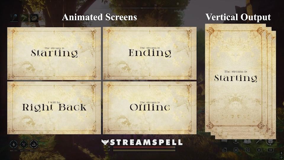Rune Saga RPG Animated Twitch Overlay Package for Runescape, Elden Ring ...