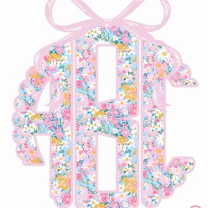 Florales Monogramm PNG/Sublimation/Cricut/digital Download