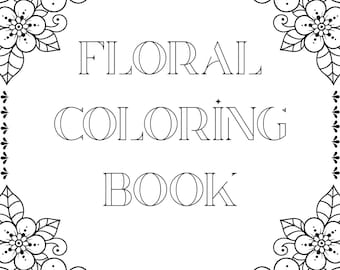 Florales Malbuch für Erwachsene | Entspannende botanische Kunst (PDF)
