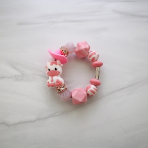 Pink Cowgirl Tumbler Handle Charms for Stanleys, Brumates, Hydroflasks, Owala and anything with a handle • Stanley Charms Women