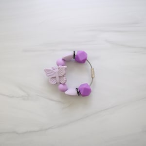 Purple Butterfly Stanley Cup Tumbler Charms - Tumbler Charm for Stanleys, Brumates, Hydroflasks - Cute Drink Accessories for Little Girls
