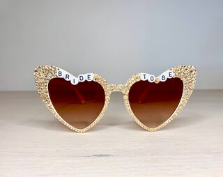 Occhiali Da Sole A Forma Di Cuore Bianchi Per Addio Al Nubilato – Accessori Divertenti Per Sposa E Damigelle, Regalo Per Feste
