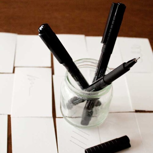 Black Fine Tip Drawing Pen for Signing Guest Books only Etsy