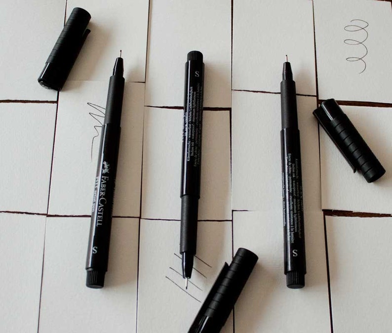 Black Fine Tip Drawing Pen for Signing Guest Books Only Etsy
