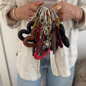 Bag charms, leather charms, bag accessories, leather keychains, charms, bag charms, leather accessories, handmade
