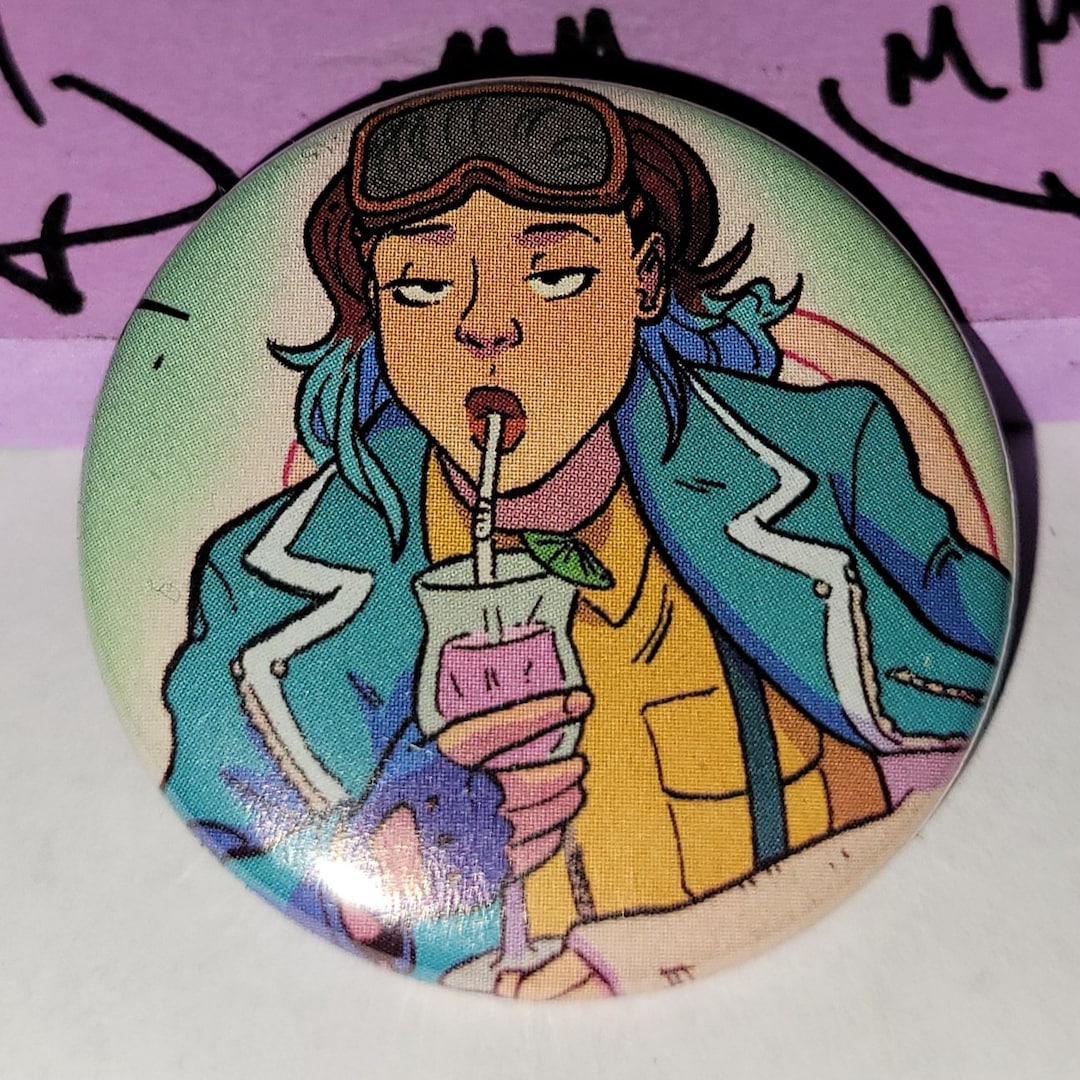 Comic Book 1.5 Button// Escapade - Etsy