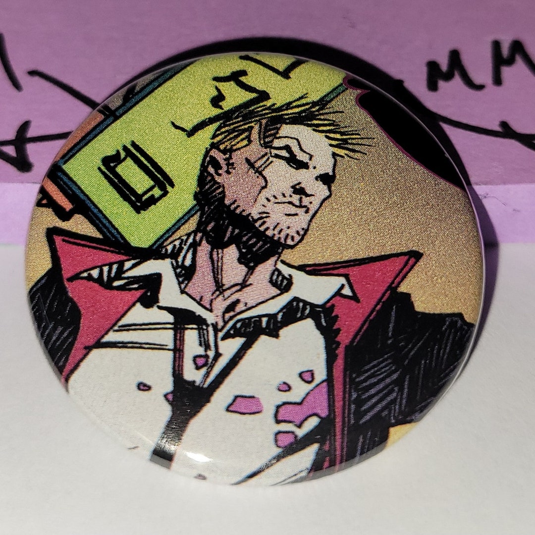 Comic Book 1.5 Button// John Constantine - Etsy