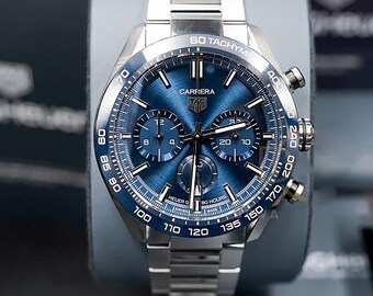 TAG HEUER  Carrera Chronograph Automatic Blue Dial Men's Watch Item No. CBN2A1A.BA0643