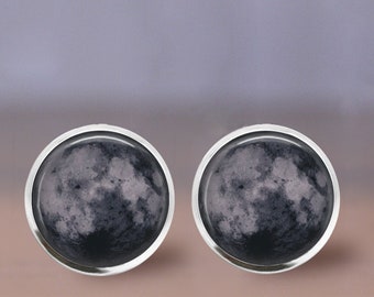 New  Moon Earrings Stud or Lever Back