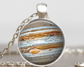 Jupiter Necklace, Jupiter Pendant,  Jupiter Jewelry, Jupiter Charm, Space Necklace, Space Pendant, Space Jewelry, Space Charm