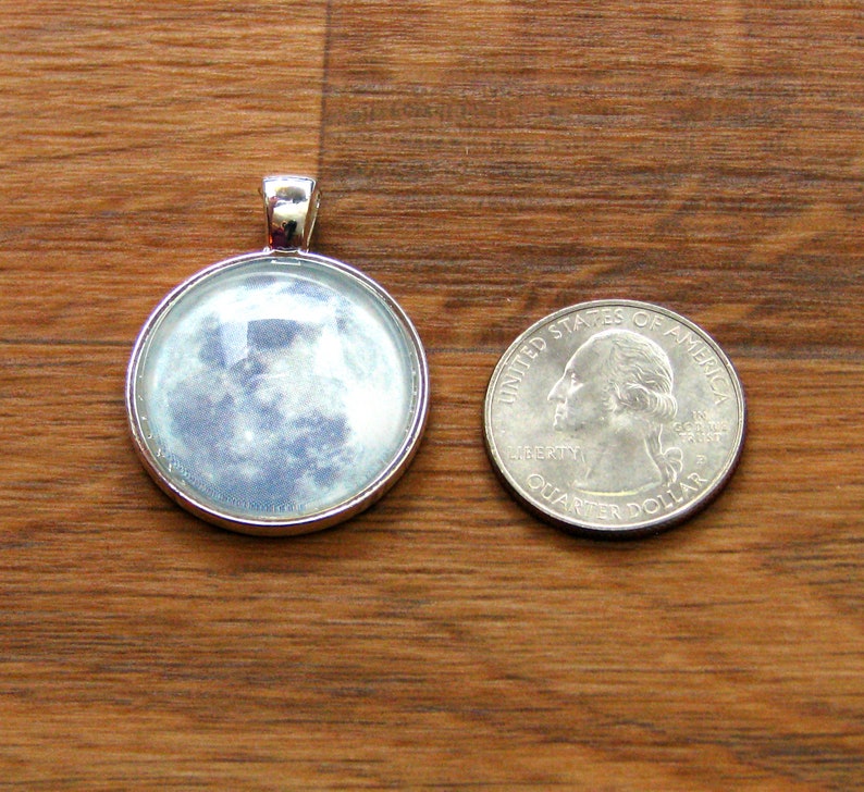 Neptune Necklace, Neptune Pendant, Neptune Jewelry, Neptune Charm, Space Necklace, Space Pendant, Space Jewelry, Space Charm image 5