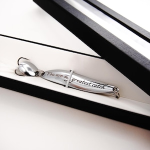 Personalized Engraved Fishing Lure: Stainless Steel Fisherman Gift