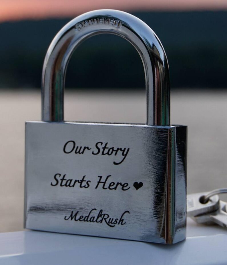Custom Lock With Key Custom Engraved Padlock With Keys: Personalized Wedding Lock, Airbnb ...