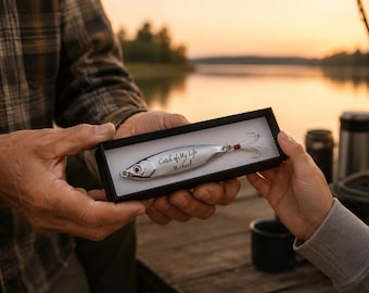 Personalized Fishing Lure for Dad, Engraved Father’s Day Gift, Custom Fisherman Gift for Dad from Family