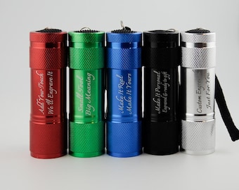 Personalized LED Flashlight for Home Use, Custom Engraved Family Gift, Shipped from USA