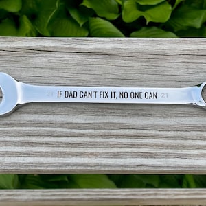 Personalized Engraved Wrench Gift – Deep Laser Engraving | Custom Handyman Tool | Multiple Sizes | Gift for Dad, Husband, Grandpa