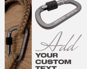 Personalized Aluminum Carabiner – Custom Engraved Locking Clip, Custom Gift for Him