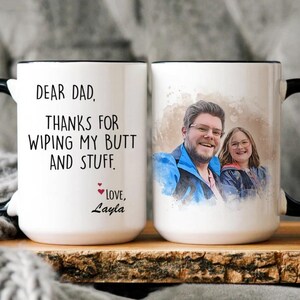 Best Dad Ever Mug, Personalized Photo Mug, Dad Birthday Gift, Fathers Day Gift, Baby Photo Gift, Mug with Picture, Dad Gift from Kids