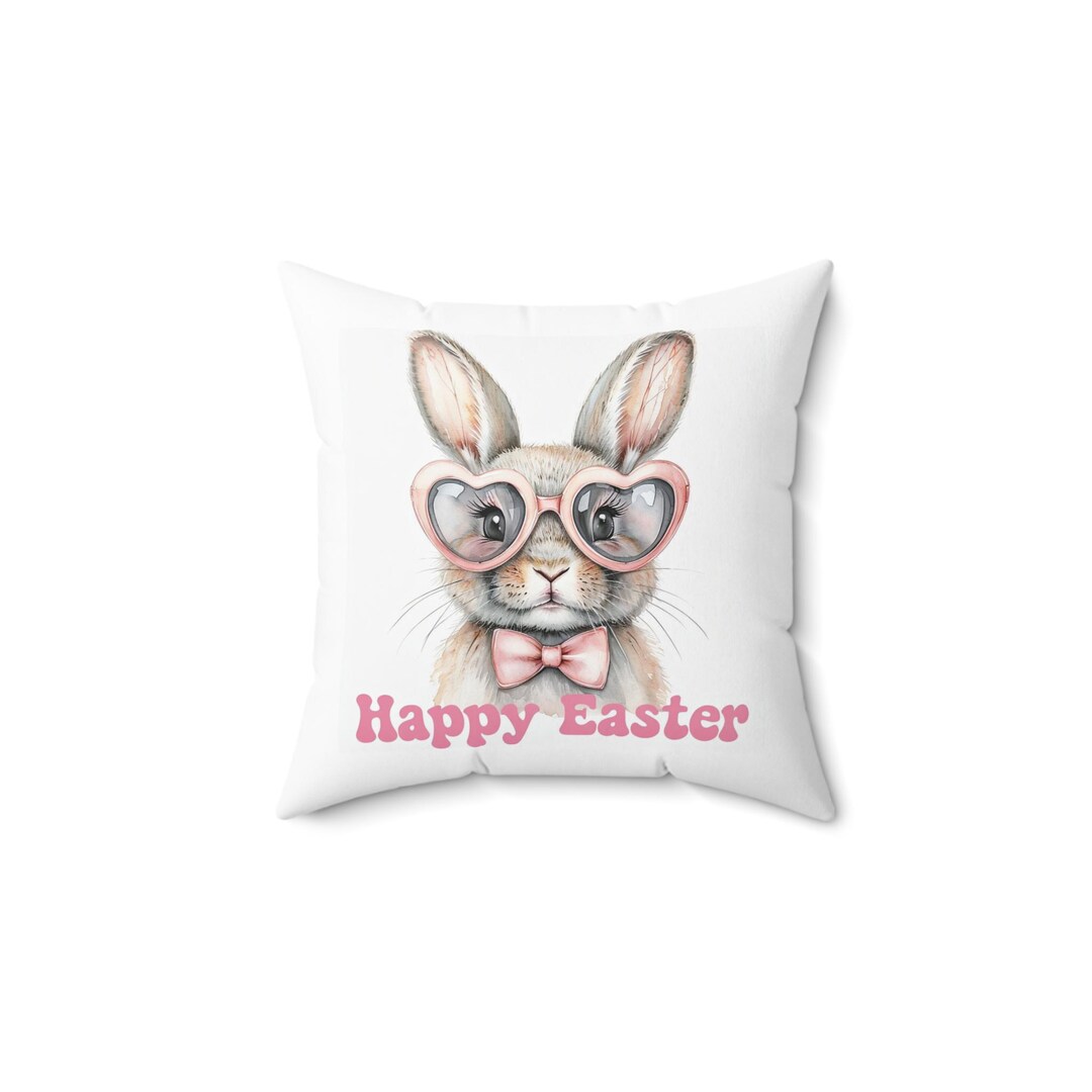 Easter Bunny Decorative Pillow | Cute Rabbit Cushion for Spring ...