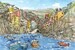 Riomaggiore,  Italy, art print from an original watercolor painting 
