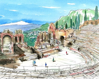 Sizilien Malerei Kunst Etsy