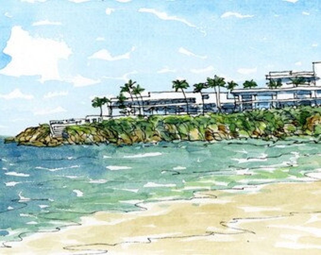 Anguilla Art Print From an Original Watercolor Painting Etsy