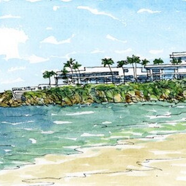 Anguilla art print from an original watercolor painting