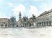 Torino Piazza San Carlo Italy art print from an original watercolor painting 